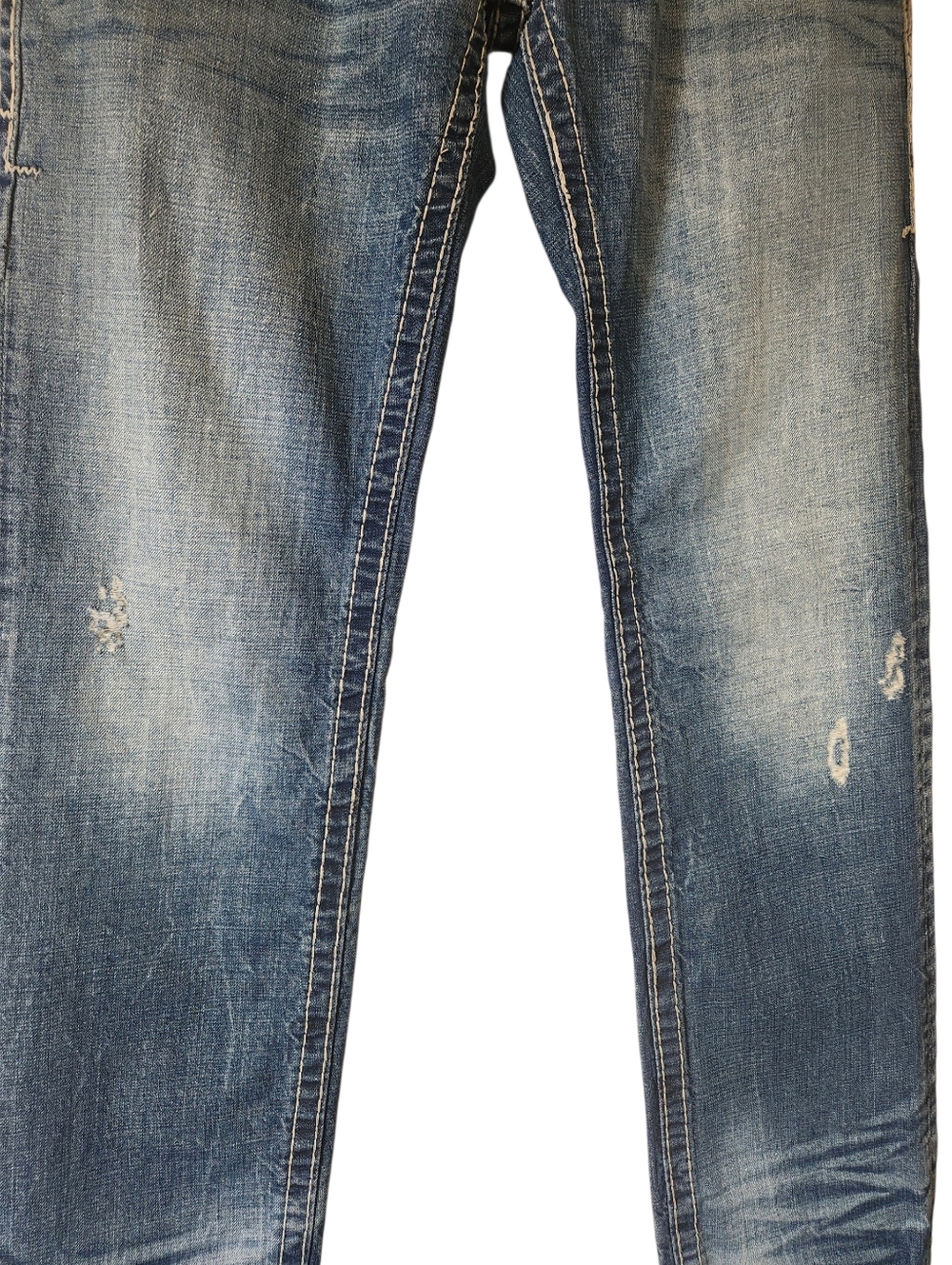 Rivet De Cru Los Andrew Relaxed Straight Distressed Premium Jeans Men Sz 31x34 - Picture 4 of 15